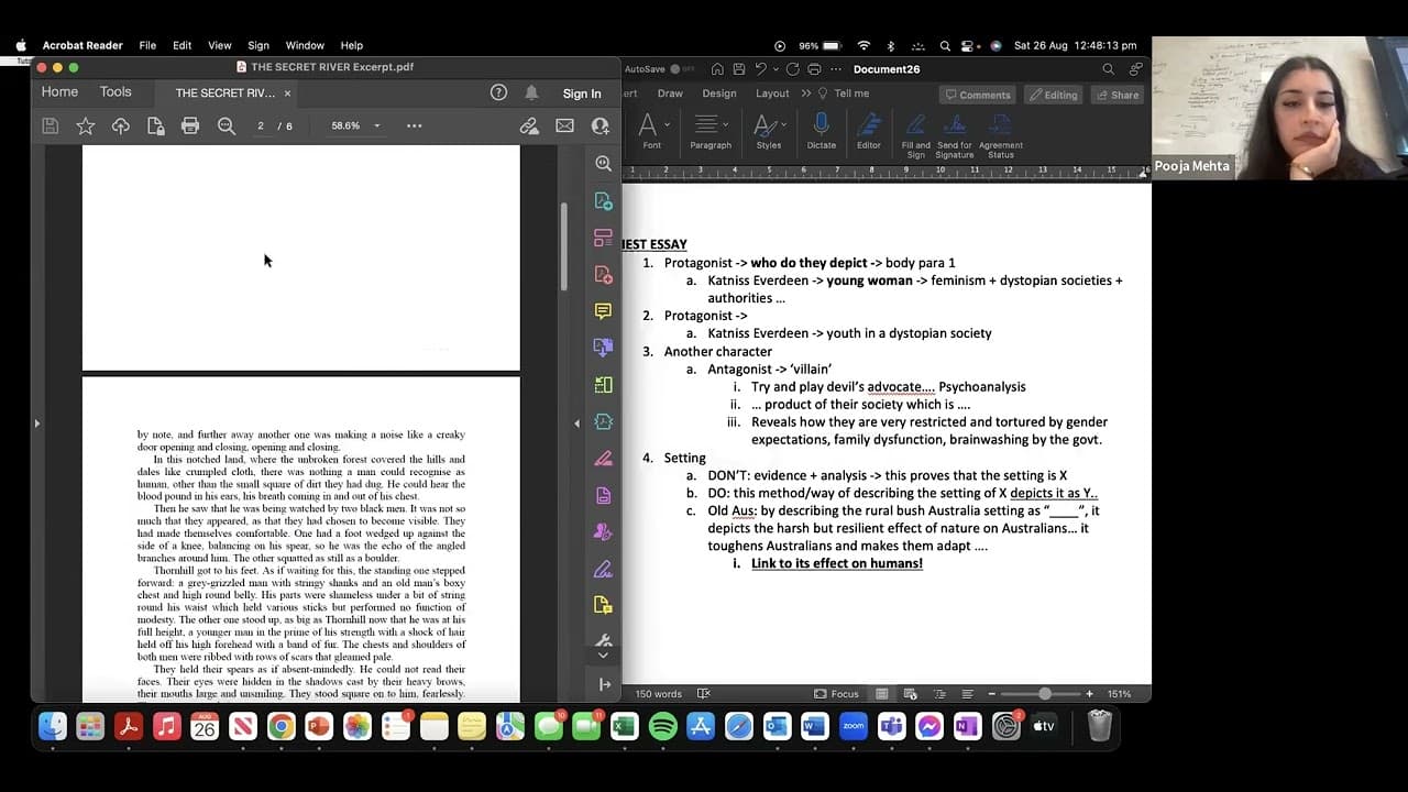 English Literature Year 12: Prose Close Reading