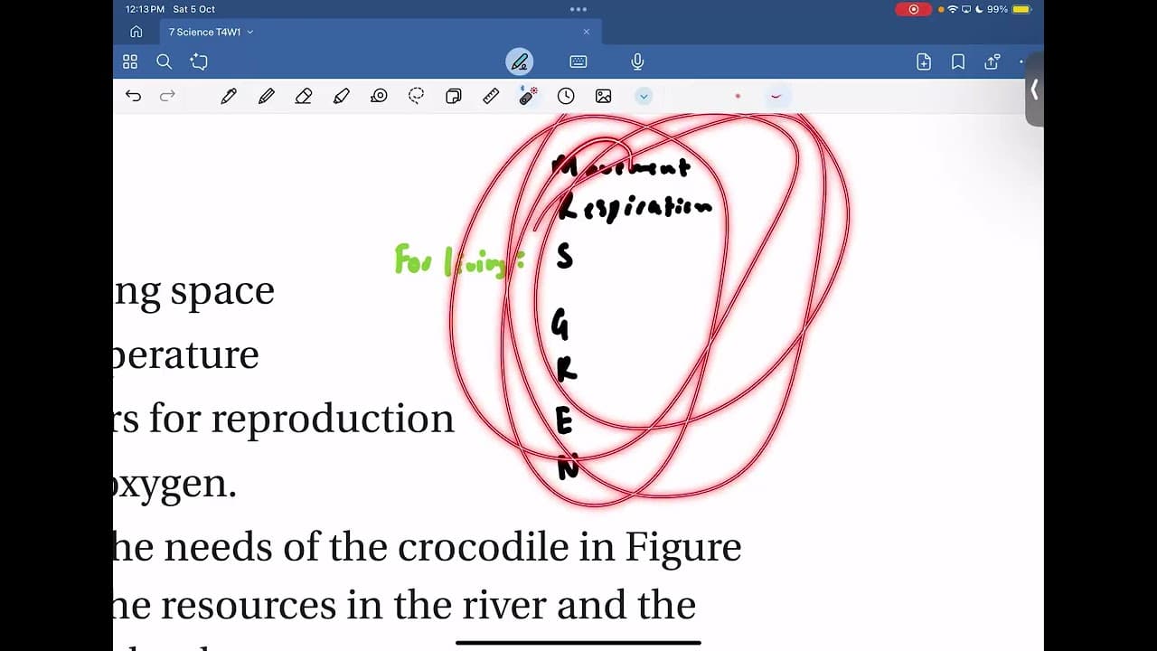 Science Year 7: Biology Introduction